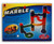 Marble Race Track in Cardboard Approx. 18 x 14 x 4.5 cm with 6 Marbles