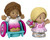 Little People Barbie Toddler Toys Party Figure Pack, 2 Characters for Pretend Play Ages 18+ Months