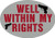 Knockout 618.4H 'Well Within My Rights' Hitch Cover
