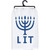 Primitives by Kathy Kitchen Dish Towel - Let's Get Lit, Multi-Colored, 28x28
