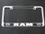 AtoZCustoms Dodge ram license plate frame chrome metal, carbon fiber details