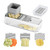 Badelite Mini Garlic Slicer Multi-Functional Mandoline Slicer Veggie Shredder Garlic Ginger Grinder Vegetable Mandoline Cutter with Container