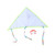 TIDTALEO Blank Flying Kite Polyester Blank Kite Make Your Own Kite Making DIY Blank White Kite DIY Flying Kite Decorating Coloring Kite Kids Kite Kid Kite Painting Kite Set Graffiti Child