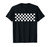 Checkered Pattern Checkerboard Check Car Racing Flag Pattern T-Shirt