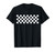 Checkered Pattern Checkerboard Check Car Racing Flag Pattern T-Shirt