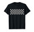 Checkered Pattern Checkerboard Check Car Racing Flag Pattern T-Shirt