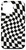 iPhone 14 Pro Max Black and White Wavy Checkered Swirl Onyx Checkerboard Case