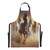 FUGIDOG Horse Apron for Men and Women Water and Oil Resistant Cooking Kitchen Chef Apron Adjustable Bib Apron with 2 Pockets