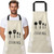 WQINX aprons for women with pockets kitchen apron with hand wipe pockets, waterproof for cooking and baking (White)