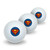 GRAPHICS & MORE Superman Classic S Shield Logo Novelty Golf Balls 3 Pack