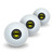 GRAPHICS & MORE Justice League Batman Athletic Logo Novelty Golf Balls 3 Pack