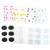Alasum 9 Sheets Snare Drum Mute Pad Snare Drum Muffler Drum Dampener Clear Resonance Pads Drum Silencers Jazz Drum Mute Pad Cymbal Mufflers Silica Gel Noise-absorbing Stickers Drum Kit