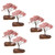 BESPORTBLE 6 Pcs Simulated Mini Tree Miniature Fake Tree House Plants Green Decor Upholstery Trim Fairy Garden Ornament Miniature Plants Landscape Decor Scenery Plastic Street Tree Artificial