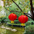 KYMY 2024 Chinese Red Lanterns, 2pcs Red Hanging Round Decorative Chinese Dragon Luna Year Lanterns for Chinese New Year, Spring Festival,Lantern Festival, Wedding Celebration-12"/30cm