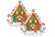 Set of 2 Festive Gingerbread House Jumbo 31" Foil Party Balloons