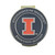 Illinois Fighting Illini Hat Clip with Golf Ball Marker
