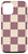 iPhone 14 Checkered Pattern Mauve Cream Checkerboard Aesthetic Case