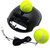 TaktZeit Tennis Trainer Rebound Baseboard Self Tennis Training Equipment Tennis Practice Rebounder with 2 String Tennis Balls (Black)