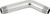 Proplus GIDS-2091006 Shower Arm Abs, 6", Chrome Plated