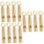 Sosoport 12 Pcs Vintage Brass Whistle Mini Whistle Warning Whistles Survival Whistle Competition Whistle Bag Pendant Brass Thunderer Whistle Keychain Gold Keychain Pure Brass Travel On Foot