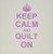 3dRose ct_157760_4 Keep Calm and Quilt on-Carry on Quilting-Quilter Gifts-Pink Fun Funny Humor Humorous Ceramic Tile, 12-Inch