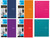 Mead 06208 Wirebound 5-Subject Notebook, College Rule, 11 x 8 1/2, 200 Sheets, Assorted