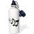 3dRose Music Notes Sports Water Bottle, 21 oz, White
