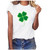 HGps8w St Patricks Day Womens Short Sleeve Summer T-Shirts Clover Shamrock Graphic Tees Casual Crewneck Irish Tops