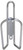BikeHard Alloy Water Bottle Cage Silver