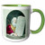 3dRose 246018_7 Moses and the Ten Commandments Vintage Magic Lantern Slide 1910, Green Mug 11 oz