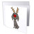 3dRose Cute Funny Weimaraner Dog with Reindeer Antlers Christmas - Greeting Card, 6 by 6-inch (gc_263980_5)