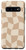 Galaxy S10 Tan Brown Twisted Checkerboard Pattern Chess Wavy Checkered Case