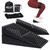 HELLIFT Squat Wedge Block for Heel Elevated Squats & Resistance Band Sets (5PCS) - Non-Slip Deadlift Wedge for Weight Lifting - Adjustable Rubber Squat Block for Calf Stretcher
