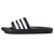 adidas Adult Adilette Comfort Slides Core Black/White/Core Black 18