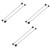 ibasenice 6 Pcs Double Marimba Mallet Soft Drum Mallet Percussion Drum Mallets Marimba Drumsticks Drumstick Mallet Musical Drumstick for Beginners Xylophone Sticks Both Ends Rubber Student