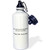 3dRose "Happy 25th Anniversary-219150 hours together" Sports Water Bottle, 21 oz, White