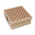 Checkerboard Pattern Square Rubber Stamp for Stamping Crafting - 1.75in Medium