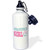3dRose Grandpas Girl Cute Anchor and Heart Rope Pink and Aqua-Sports Water Bottle, 21oz , 21 oz, Multicolor