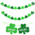 St. Patrick's Day Banner, Felt Shamrock Clover Garland Banner for St. Patrick 's Day Decoration