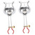 ERINGOGO 2 Pcs Music Folder Music Binder Mellophone Lyre Folding Bracket Trumpet Stand Trumpet Lyre Baritone Lyre Flute Lyre Music Instruments Music Supply Clamshell Iron Substitute Paper