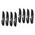 FRCOLOR 8 Pcs Men's Pocket Folding Mustache Care Massage Hair Comb Teasing Brush Styling Brush Tools for Men Beard Care Comb Beard Dye Comb Detailing Comb Portable Comb Comb Plastic Man