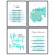 Light Blue Inspiring Positive Affirmations Quotes Wall Decor - Inspirational Art Posters 8x10 - Encouraging Self Improvement Motivational Sayings - Uplifting Encouragement Gifts for Empowered Women