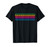 Rainbow Checker Pattern Checkerboard Skater Surfer Teens T-Shirt