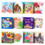 pigpigboss 12 Packs Happy Valentine's Day Diamond Painting Cards Flower Vase Tulip Diamond Art Greeting Cards Girl Diamond Painting Greeting Card Arts Crafts Gift for Friend Family Lover Birthday