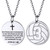 Supcare Volleyball Necklace Christian Necklace Mens Jewelry Cross Necklace for Men Religious Gifts for Men