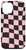 iPhone 15 Wavy Black and Pink Classic Checkered Checker Checkerboard Case