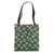 Sage Green Warped Checkerboard Pattern Chess Twirl Checkered Tote Bag