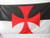 AZ FLAG Templar Baussant Flag 2' x 3' for a Pole - Catholic Flags 60 x 90 cm - Banner 2x3 ft with Hole