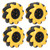 Mecanum Wheel Robot Kit Omnidirectional Wheels Smart Robot Car Chassis Kit Diameter 60mm for TT Coupling((2 Pair))