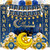 Ramadan Eid Mubarak Party Decorations, Ramadan Mubarak Banners Porch Sign Backdrop Banner Moon Foil Balloon Latex Balloons for Ramadan Eid Mubarak Party Decorations Supplies